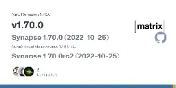 Release v1.70.0 · matrix-org/synapse