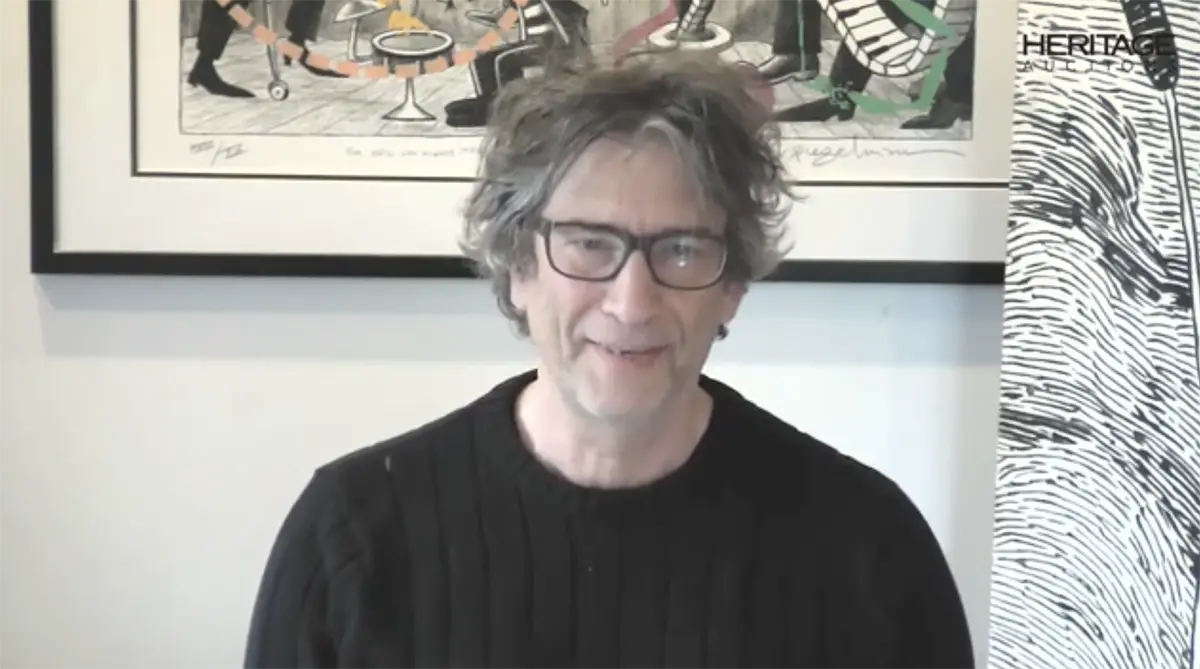 Neil Gaiman auctioning off his comic art and collectibles