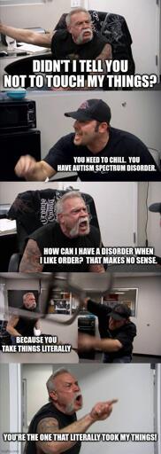 Meme of the motorcycle guys arguing